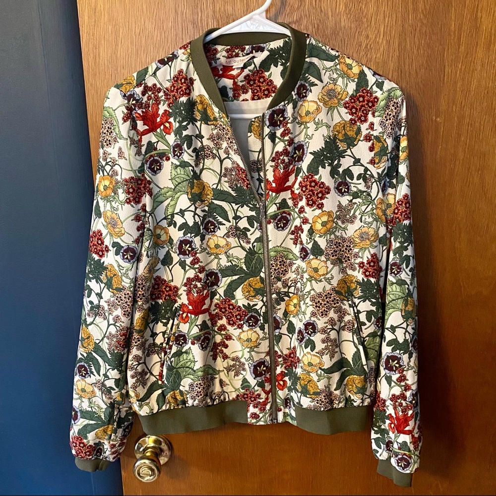 Zara TRF Outerwear Floral Jacket